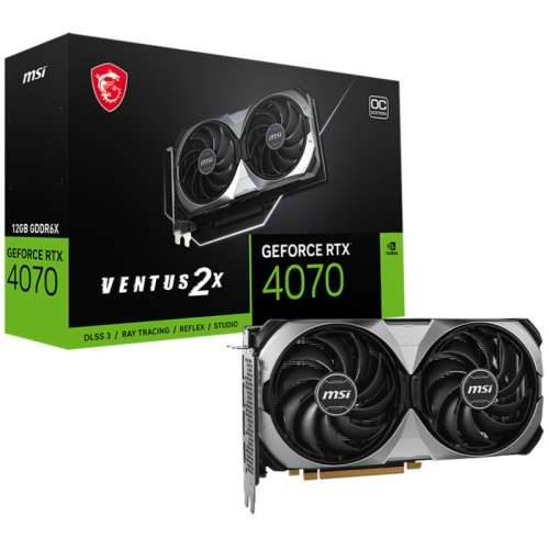 MSI GeForce RTX 4070 Ventus 2X E OC 12GB GDDR6X Gaming Graphics Card 3xDP/HDMI Cijena