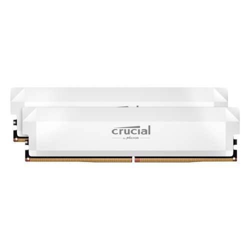 Crucial Pro Overclocking 32GB Kit (2x16GB) DDR5-6000 White UDIMM Memory - Supports Intel XMP 3.0 and AMD EXPO Cijena