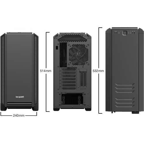 be quiet! Silent Base 601 Black Midi Tower Gaming Case, insulated Cijena