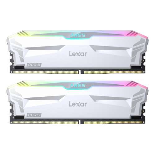 Lexar ARES RGB 32GB Kit (2x16GB) DDR5-6400 White UDIMM Desktop Memory with RGB Lighting Cijena