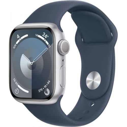 Apple Watch Series 9 GPS 41mm Aluminum Silver Sport Band Storm Blue - S/M Cijena