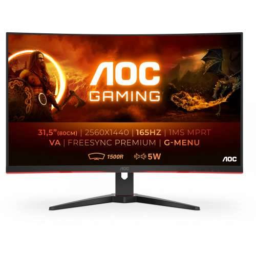 AOC CQ32G2SE 80cm (31.5") WQHD Gaming Monitor HDMI/DP FreeSync 165Hz 1ms