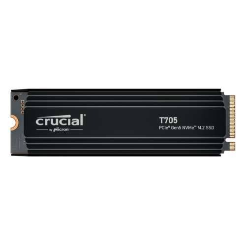 Crucial T705 SSD with Heatsink 4TB M.2 PCIe Gen5 NVMe Internal Solid State Module