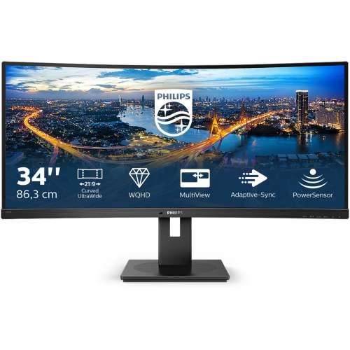 86.4cm/34““ (3440x1440) Philips B-Line 345B1C Curved 5ms 21:9 USB 2xHDMI DisplayPort VESA Speaker WQHD Black Cijena