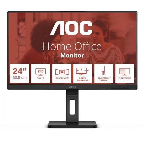 60.5cm/ 24“ AOC 24E3QAF Full HD IPS 4ms HDMI VGA DP LS Black Cijena