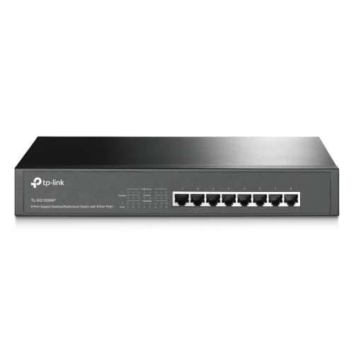 TP-Link 8-Port Gigabit PoE + preklopnik (TL-SG1008MP) [neupravljano, 8x PoE + portovi, Plug-and-Play]