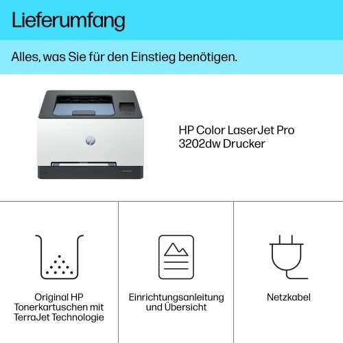 FL HP Color LaserJet Pro 3202dw color laser printer A4 25 ppm. LAN WiFi duplex Cijena