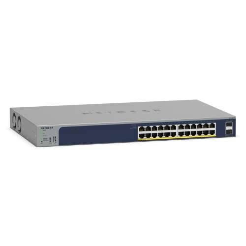 NETGEAR GS724TPP Smart Managed Switch 24x Gigabit Ethernet (24x PoE+, max. 380W), 2x 1 Gbit/s SFP