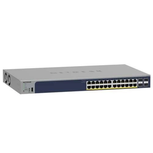 NETGEAR GS728TP Smart Managed Switch 24x Gigabit Ethernet (24x PoE+, max. 190W), 4x 1 Gbit/s SFP Cijena