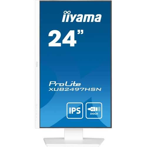 61cm/24“ (1920x1080) Iiyama ProLite XUB2497HSN-W1 16:9 FHD IPS HDMI DP USB-C Speaker Pivot White Cijena