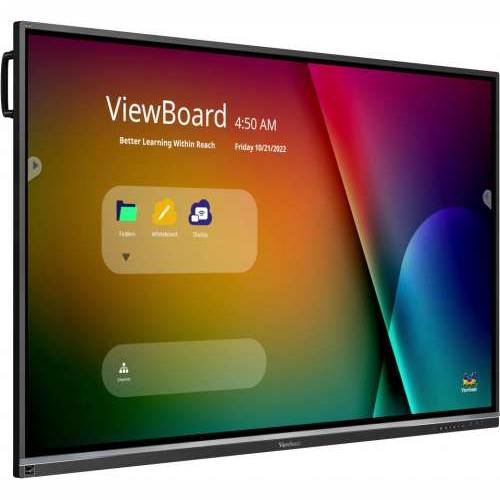 VIEWSONIC 75’(74.5’) 40 Points Touch, 7H (AG), 3840x2160, 400nits, 1200:1, BLACK