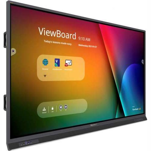 VIEWSONIC 86’ 33 points touch, 7H, 3840x2160, 400nits,4G RAM/32GB, Andr 9, BLACK