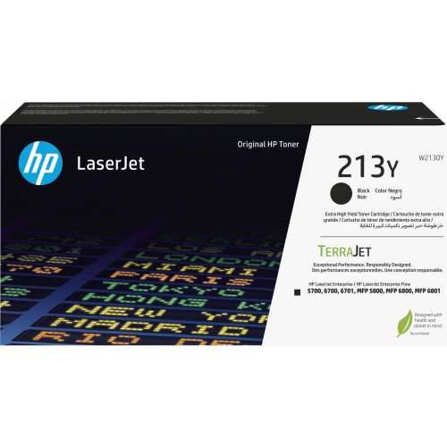 HP Toner 213Y W2130Y Black up to 18,000 pages