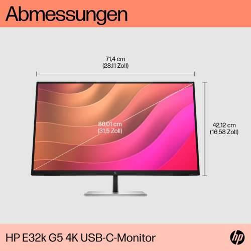 HP E32k G5 80cm (31.5") 4K UHD IPS Office Monitor 16:9 HDMI/DP/USB-C Pivot HV Cijena