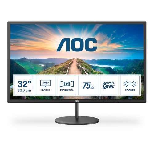 AOC LED IPS 31,5” Q32V4, HDMI, DP, zvu. 75Hz