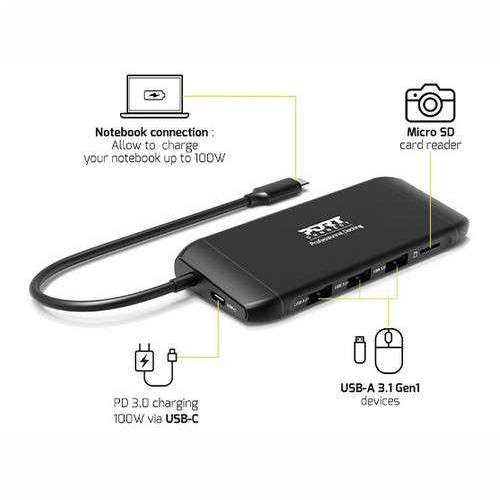 Port docking travel  USB-C,1x4K ili 2xFHD, do 100W Cijena