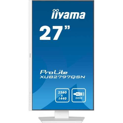 68.5cm/27“ (2560x1440) Iiyama ProLite XUB2797QSN-W1 16:9 WQHD IPS 1ms 100Hz HDMI DP USB-C Speaker Pivot Black Cijena