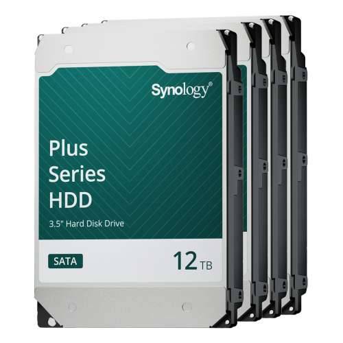 4-Pack Synology Plus HDD 12TB 3.5 inch SATA Internal CMR Hard Drive