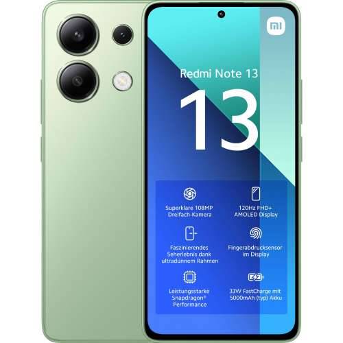 Xiaomi Redmi Note 13 6/128GB Dual SIM Smartphone mint green EU Cijena