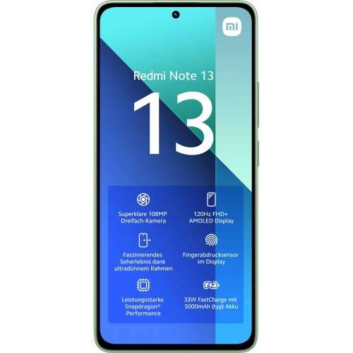 Xiaomi Redmi Note 13 6/128GB Dual SIM Smartphone mint green EU Cijena