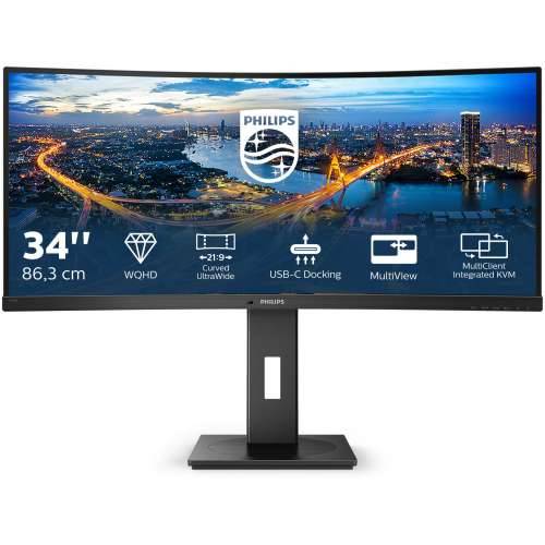 86.4cm/34“ (3440x1440) Philips B Line 346B1C 21:9 UWQHD Curved 5ms 100Hz HDMI DP USB-C Speaker Black Cijena