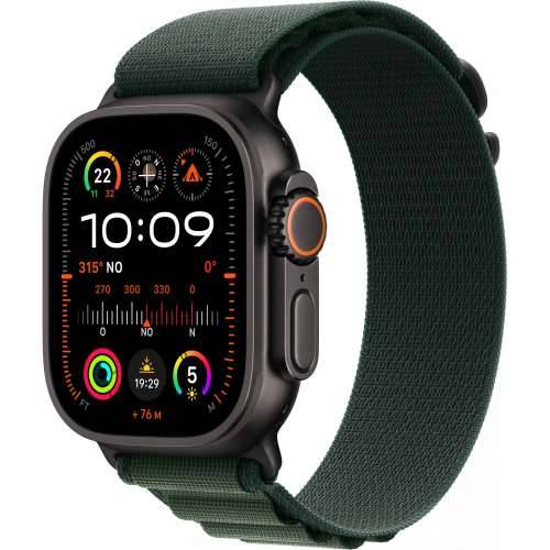 Apple Watch Ultra 2 LTE 49mm Black Titanium Case with Dark Green Alpine Strap - S Cijena