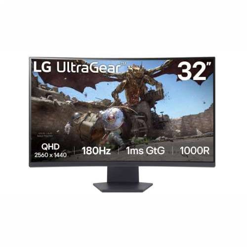 LG UltraGear 32GS60QX-B Gaming Monitor - QHD Display, 180Hz, 1ms