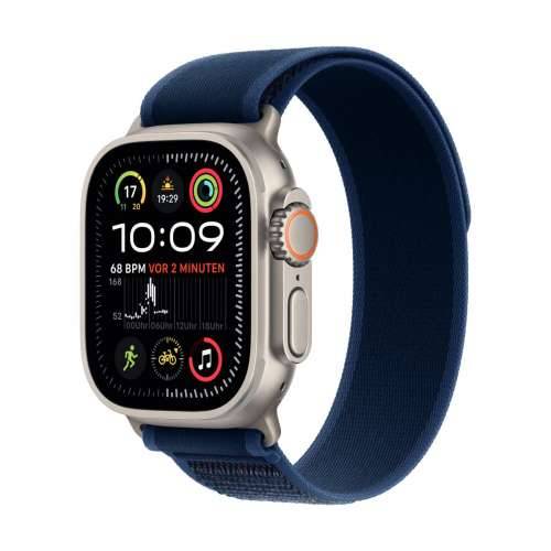 Apple Watch Ultra 2 Natural Titanium Trail Loop Blue M/L 2024 GPS + Cellular 49mm