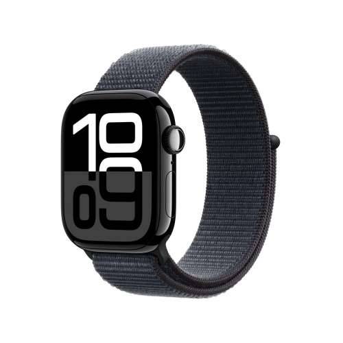 Apple Watch S10 Diamond Black Aluminum Sport Loop Ink GPS + Cellular 42mm MWX83QF/A 2024