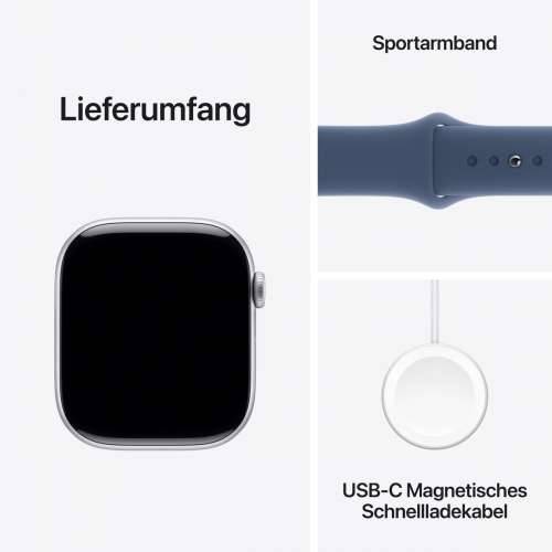 Apple Watch S10 Silver Aluminum Sport Band Denim - S/M GPS 46mm MWWL3QF/A 2024 Cijena