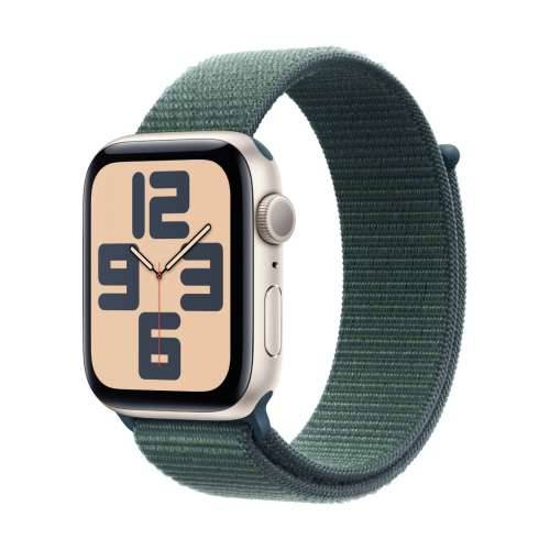 Apple Watch SE Polarstern Aluminium Sport Loop Sea Green 2024 GPS 44mm MXEW3QF/A