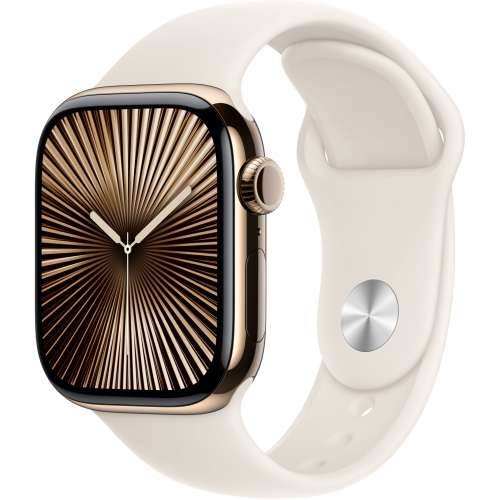 Apple Watch Series 10 LTE 42mm Gold Titanium Case with Starlight Sport Band - S/M Cijena