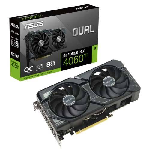 ASUS Dual GeForce RTX 4060 Ti OC SSD graphics card - 8GB GDDR6, 1x HDMI, 3x DP