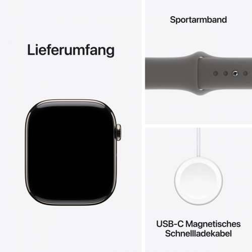 Apple Watch S10 Natural Titanium Sport Band Stone Gray S/M GPS + Cellular 46mm MWY93QF/A 2024 Cijena