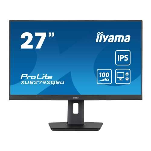 Iiyama ProLite XUB2792QSU-B6 Office Monitor 27 '' (68.5 cm), WQHD resolution, IPS, 100Hz refresh rate, 150 mm height adjustable Cijena