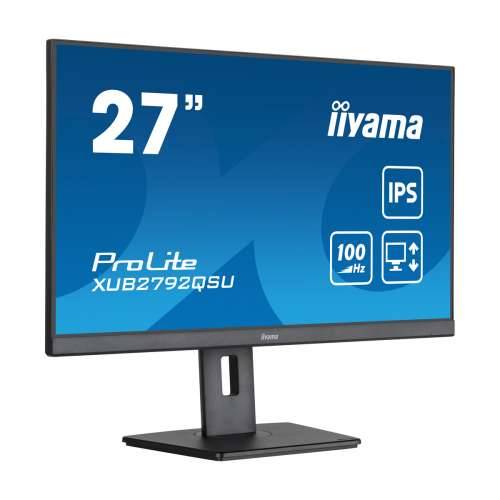 Iiyama ProLite XUB2792QSU-B6 Office Monitor 27 '' (68.5 cm), WQHD resolution, IPS, 100Hz refresh rate, 150 mm height adjustable Cijena