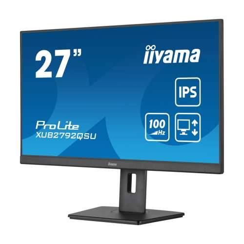 Iiyama ProLite XUB2792QSU-B6 Office Monitor 27 '' (68.5 cm), WQHD resolution, IPS, 100Hz refresh rate, 150 mm height adjustable Cijena