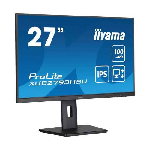 Iiyama ProLite XUB2793HSU-B6 Office Monitor 27" (68.6 cm), IPS, USB hub, 100Hz refresh rate Cijena