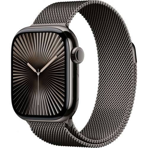 Apple Watch Series 10 LTE 42mm Slate Titanium Case with Slate Milanese Loop