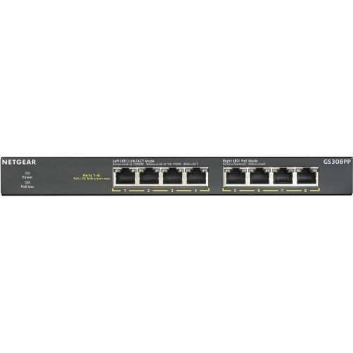 8P Netgear GS308PP-100EUS - unmanaged // POE+ (83W) Cijena