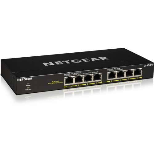 8P Netgear GS308PP-100EUS - unmanaged // POE+ (83W) Cijena