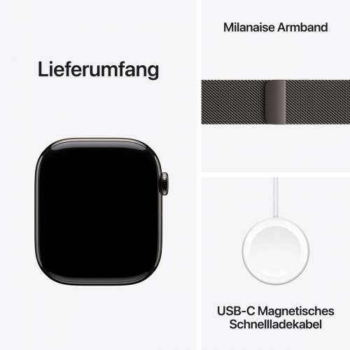 Apple Watch S10 Slate Titanium Milanese Loop Slate- S/M GPS + Cellular 46mm MC7R4QF/A 2024 Cijena