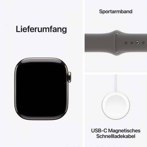 Apple Watch S10 Natural Titanium Sport Band Stone Gray - M/L GPS + Cellular 42mm MWXE3QF/A 2024 Cijena