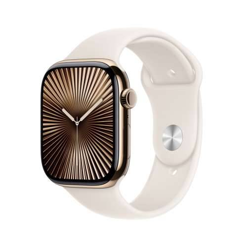 Apple Watch S10 Gold Titanium Sport Band Polarstern S/M GPS + Cellular 46mm MWYX3QF/A 2024 Cijena