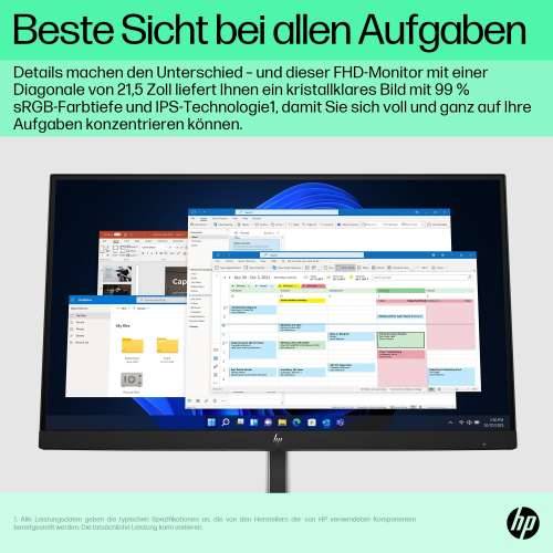 HP E22 G5 54.6cm (21.5") Full HD IPS Office Monitor 16:9 HDMI/DP 4xUSB Pivot HV Cijena