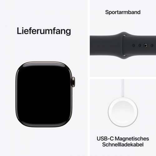 Apple Watch S10 Slate Titanium Sport Band Black - M/L GPS + Cellular 46mm MWYE3QF/A 2024 Cijena