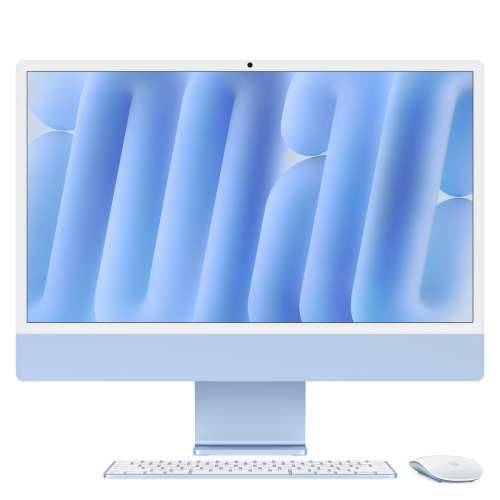 Apple iMac MWUF3D/A Blue - 61cm(24'') M4 8-Core Chip, 8-Core GPU, 16GB Ram, 256GB SSD