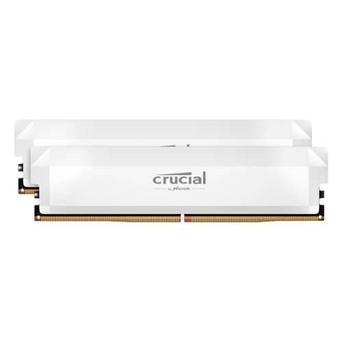 Crucial Pro OC White 32GB Kit (2x16GB) DDR5-6400 CL38 UDIMM Gaming Memory - Supports Intel XMP 3.0 and AMD EXPO Cijena