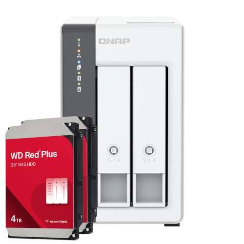 QNAP TS-216G 8TB WD Red Plus NAS bundle NAS incl. 2x 4TB WD Red Plus 3.5 inch SATA hard drive Cijena