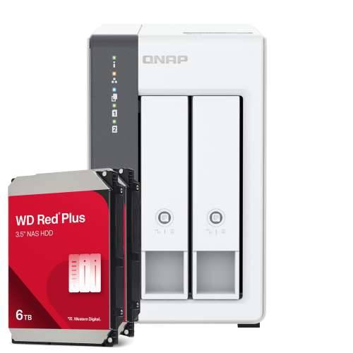 QNAP TS-216G 12TB WD Red Plus NAS bundle NAS incl. 2x 6TB WD Red Plus 3.5 inch SATA hard drive Cijena